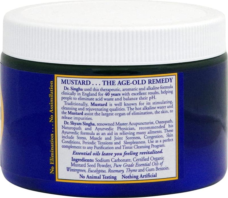 Dr. Singha's Mustard Bath Salts - 8 oz Herbal Bath Soak with Essential Oils for a Relaxing and Rejuvenating Experience - Made in USA - Image 3